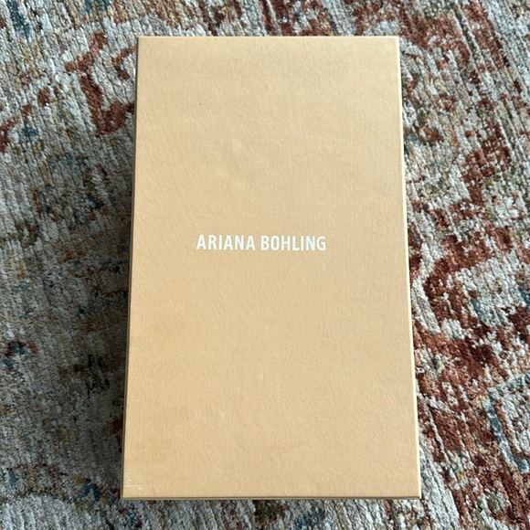 Ariana Bohling Black Suri Alpaca Slipper Slides - Picture 3 of 5